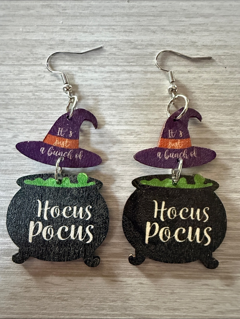 It’s Just a Bunch of Hocus Pocus Witch Cauldron Earrings